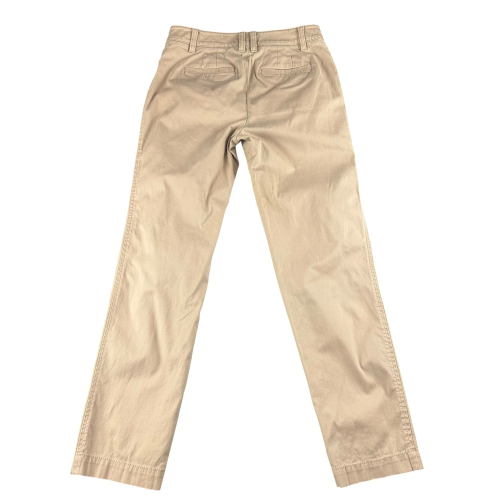 Talbots Womens Petite 0P Chino Pants Khaki Tan Straight Leg Mid Rise Stretch - Picture 7 of 7